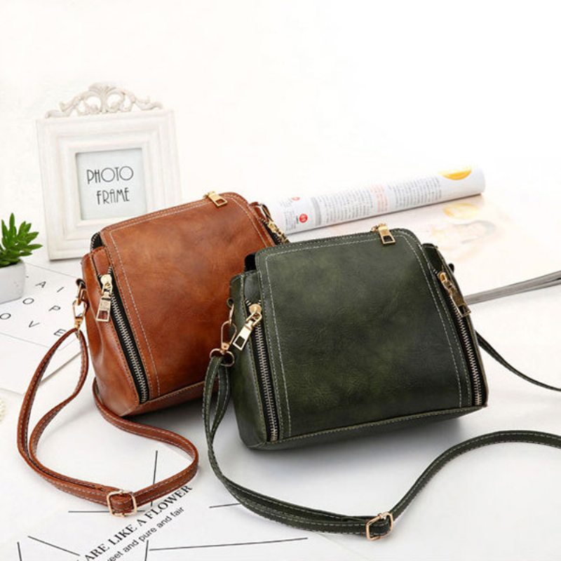 Dámska Vintage Štýlová Taška Bucket Cez Rameno Crossbody