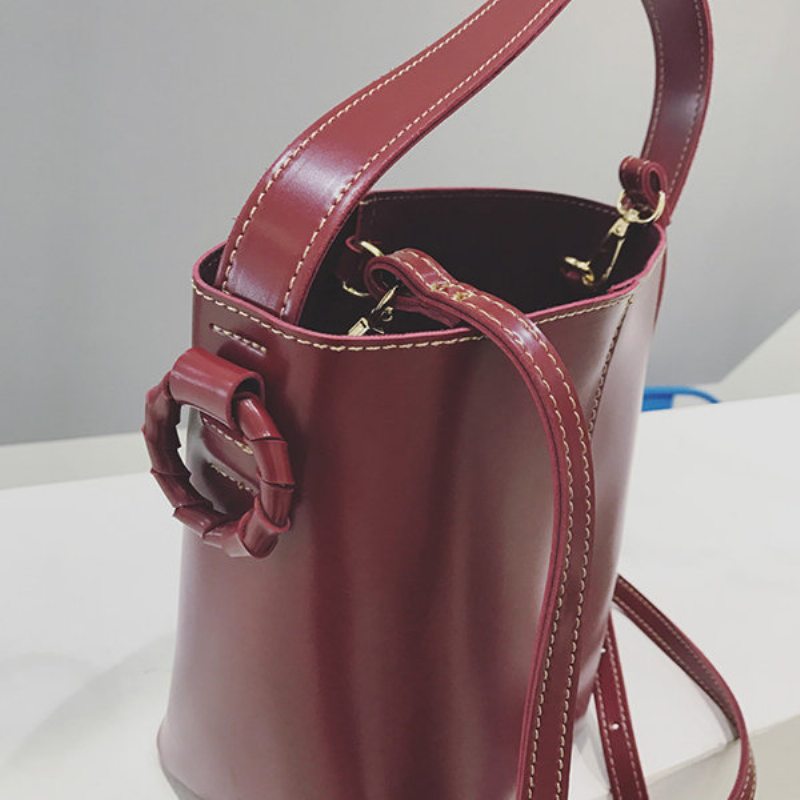 Dámske 2ks Leisure Pu Bucket Bags Veľkokapacitné Crossbody Kabelky