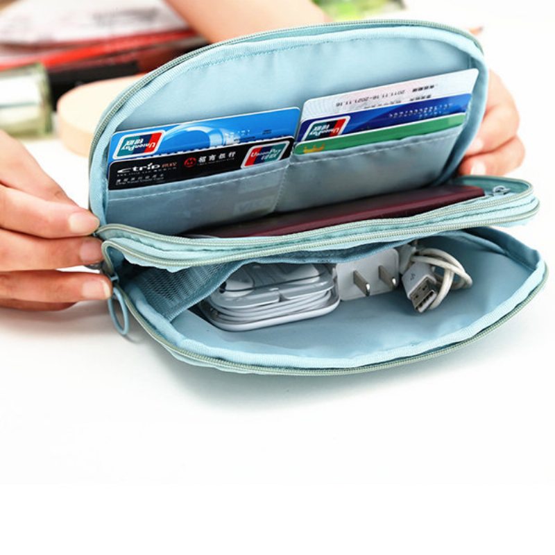 Dámske Dvojvrstvové Cestovné Multifunkčné Úložné Tašky Držiak Na Pasy Digitálne