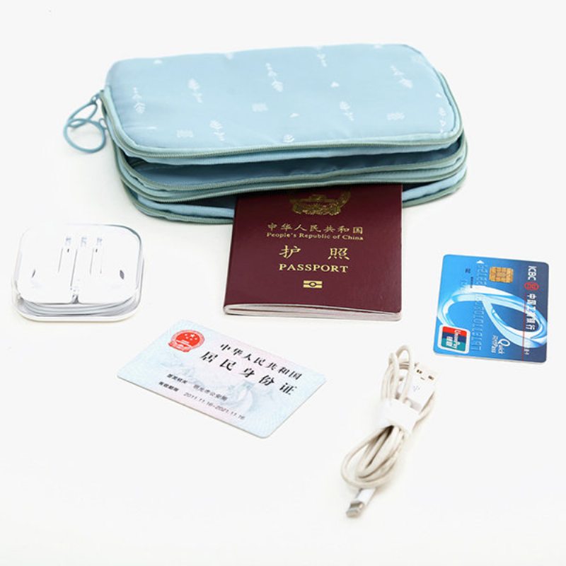 Dámske Dvojvrstvové Cestovné Multifunkčné Úložné Tašky Držiak Na Pasy Digitálne