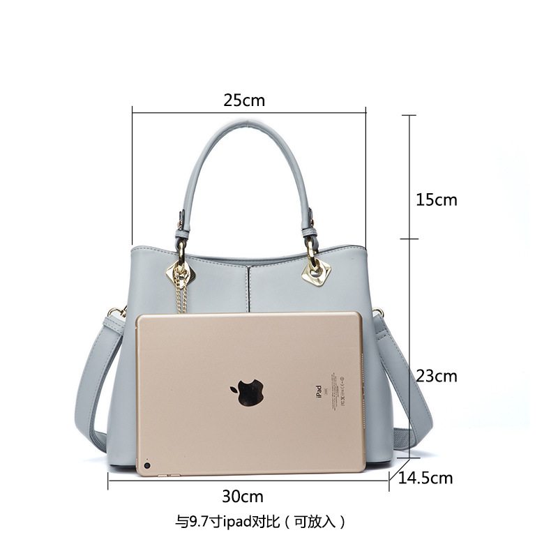 Dámske Kabelky Big Pu Leather Letter Women Bag