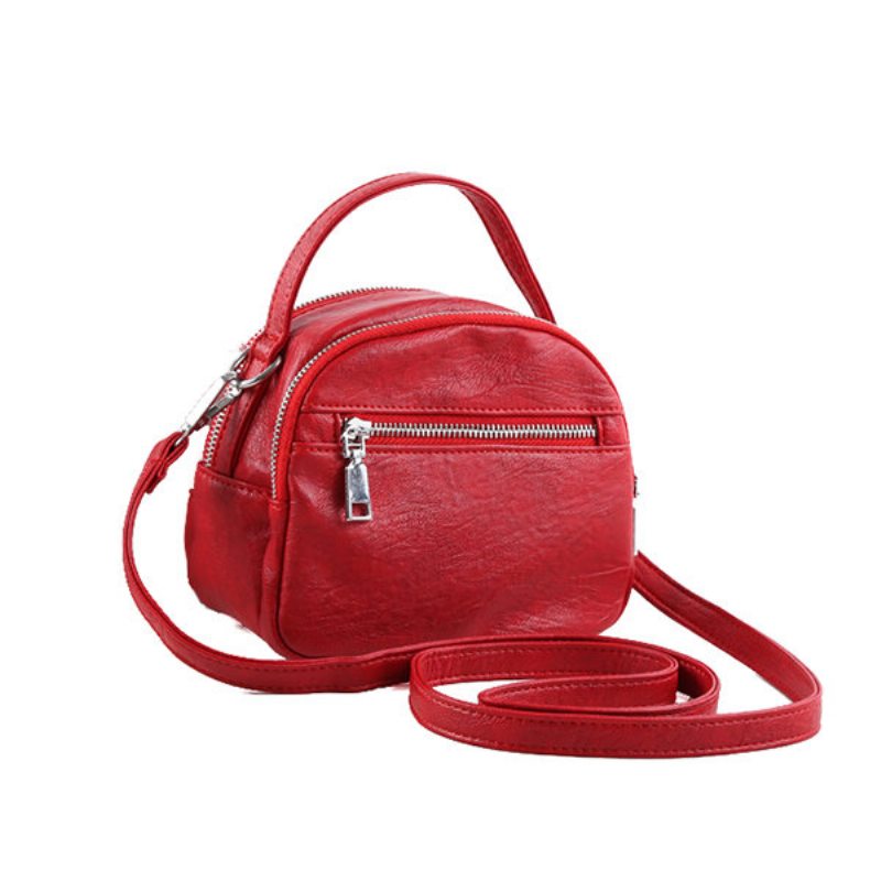 Dámske Mini Kabelky Na Telefón Z Umelej Kože Multi-slot Retro Crossbody