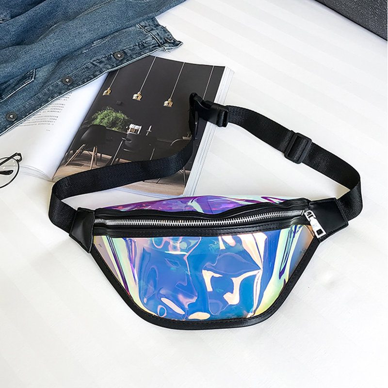 Dámske Priehľadné Vrecúška Na Pás S Priehľadným Pásom Pvc Fanny Pack