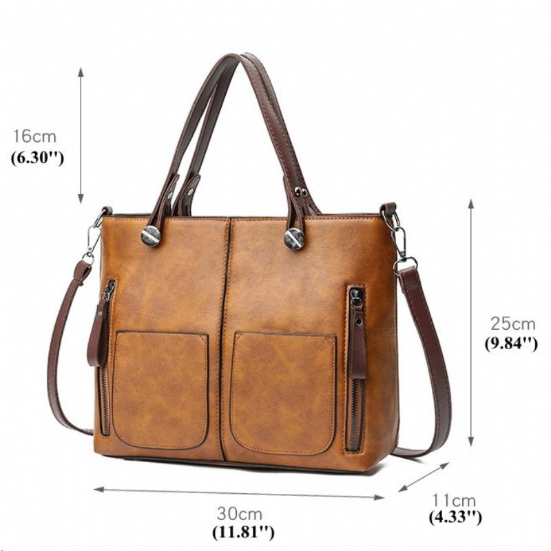 Dámske Vintage Kabelky Z Umelej Kože Tašky Cez Rameno Crossbody