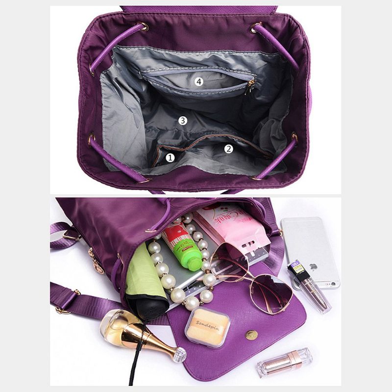 Dámsky Cestovný Vodeodolný Batoh Oxford Backpack Nákupná Taška Pre Bežné Dievčenské Batohy