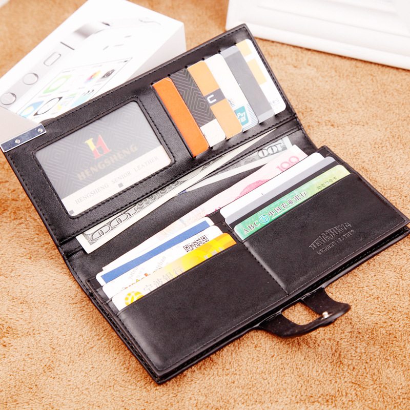 Dlhá Peňaženka Cezhraničný Elektronický Obchod Wallet Button Bag Obleková Taška Pre Mužov