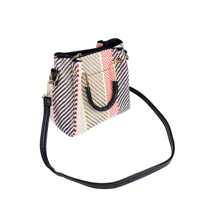 Elegantná Crossbody Kabelka S Farebným Blokovaním A Dlhým Ramenným Popruhom Pre Dievčatá Módna Dámska Cez Rameno