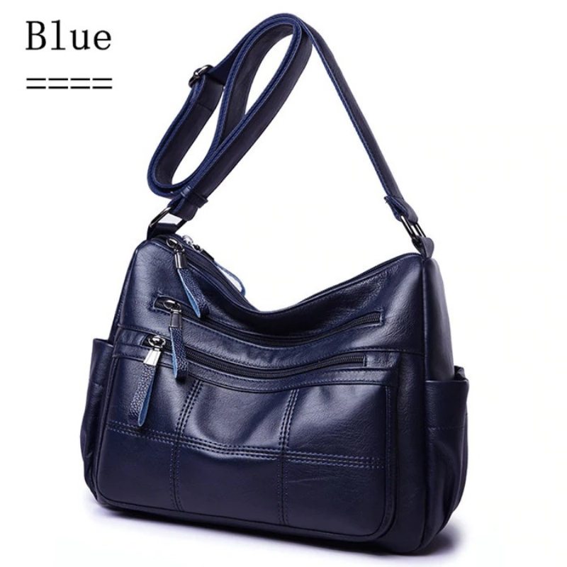 Hot Soft Leather Bolsa Luxusné Dámske Kabelky Crossbody Pre Ženy Tašky Cez Rameno Thread Sac A Main Femme