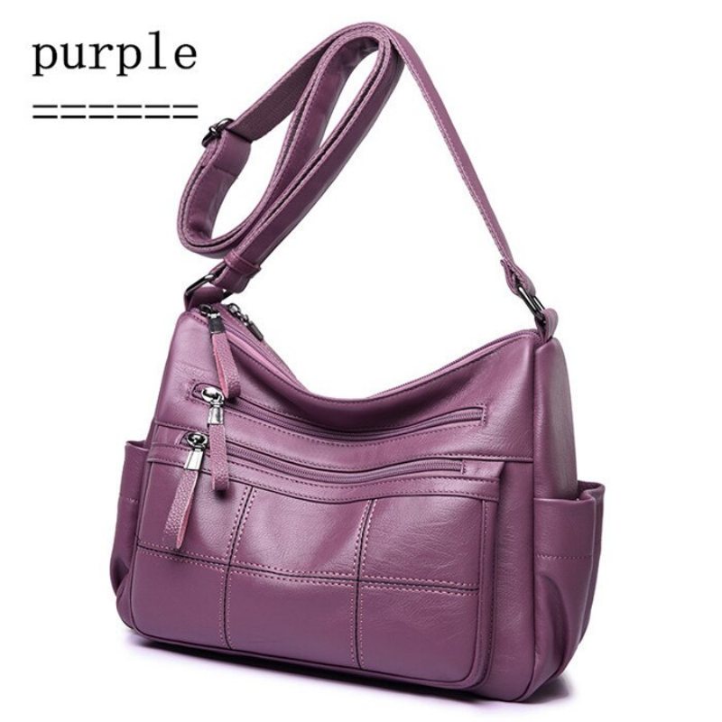 Hot Soft Leather Bolsa Luxusné Dámske Kabelky Crossbody Pre Ženy Tašky Cez Rameno Thread Sac A Main Femme