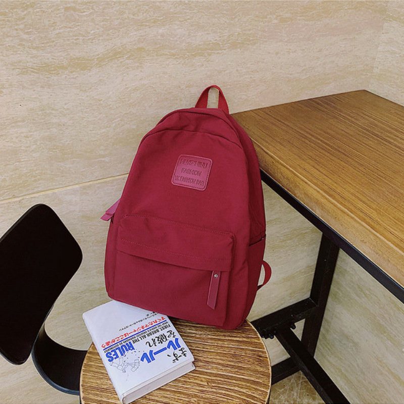 Japonská Verzia Starodávneho Zmyslu Pre Jednofarebný Batoh Dievčenská Super Študentská Taška Wild Waterproof Sen Backpack Tide 201