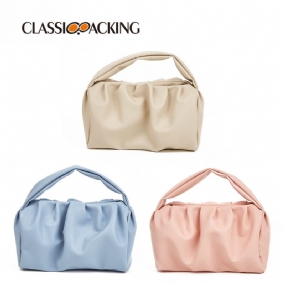 Jednoduchá Kabelka Cloud Taška S Textúrou Jednofarebná Dámska Trend All-match Hand Bag Kozmetická
