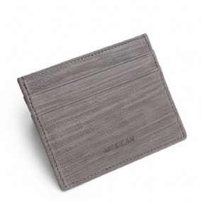 Kožená Hovädzia Koža Jednoduchá Taška Na Karty Pre Mužov Store Card Cash Package Tenká Peňaženka