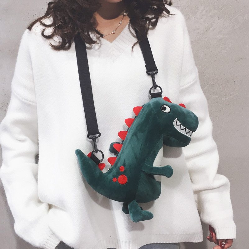 Kreslená Crossbody Taška Cez Rameno Pre Bábiku Dinosaura