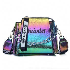 Laser Women Letter Taška Cez Rameno Ins Populárna Dámska Kabelka Holiday Pu Messenger Tašky Pre Dámsky Dizajn Exquisite Crossbody Bucket