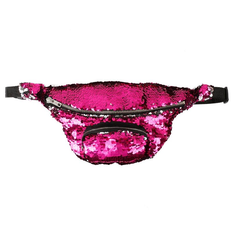 Lesklá Taška Do Pása S Nastaviteľným Popruhom Pre Ženy Fashion Fanny Pack Na Plážový Festivalový Karneval