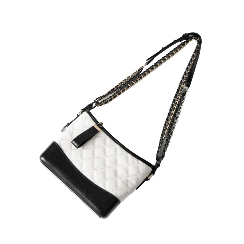 Luxusná Ling Kockovaná Kožená Kabelka Dámska Párty Taška Cez Rameno Prémiová Elegantná Crossbody S Nastaviteľným Kovovým Popruhom Cez