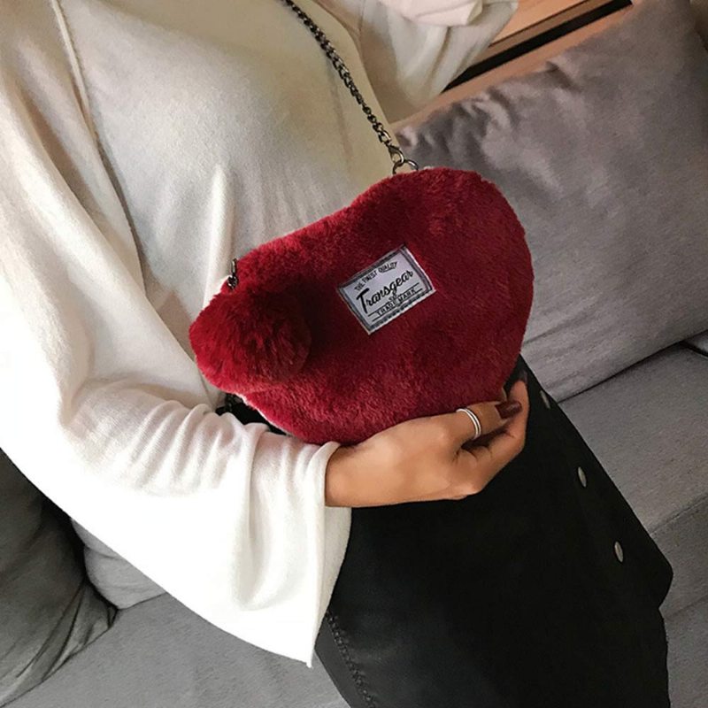 Malá Dámska Taška V Tvare Srdca Cute Messenger Cross Body Ultra Mäkká Kabelka So Satkou