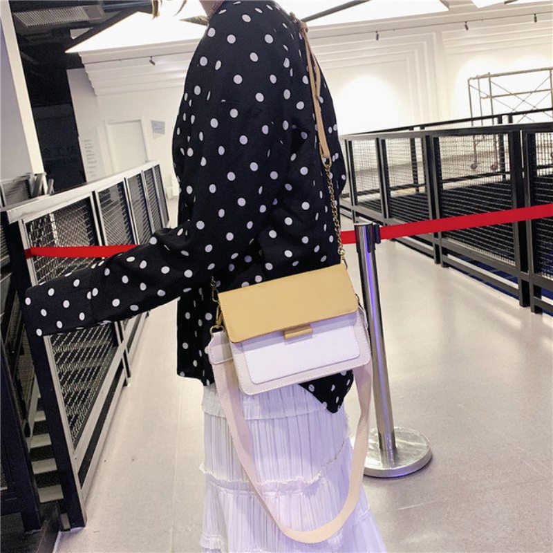Malá Štvorcová Kabelka So Sezónnou Textúrou Ladies New Wild Chain Messenger Bag Módna Na Jedno Rameno