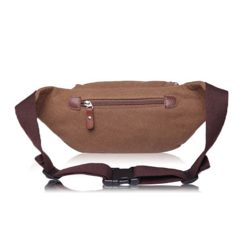 Men Business Casual Canvas Multifunkčné Prenosné Crossbody Tašky Taška Do Pása