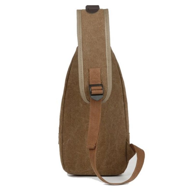 Men Canvas Leisure Multifunkčná Crossbody Taška Cez Rameno Na Hruď