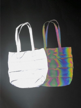 Men Casual Prešívaná Vyšívacia Niť Reflective Filling Tote