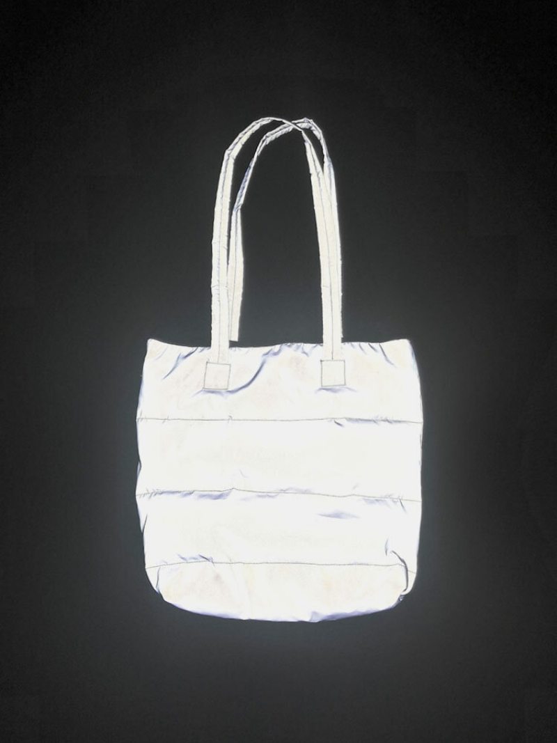 Men Casual Prešívaná Vyšívacia Niť Reflective Filling Tote