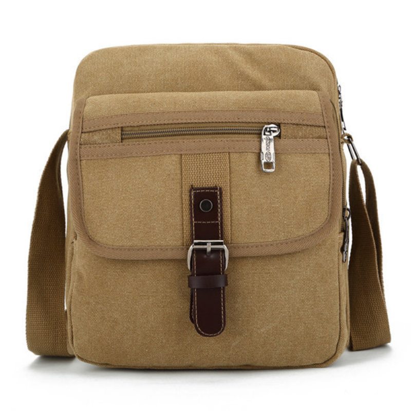 Men Small Outdoor Retro Casual Messenger Športová Plátenná Crossbody Kabelka