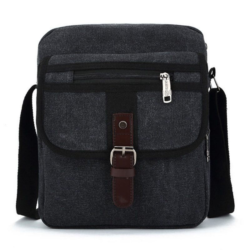 Men Small Outdoor Retro Casual Messenger Športová Plátenná Crossbody Kabelka