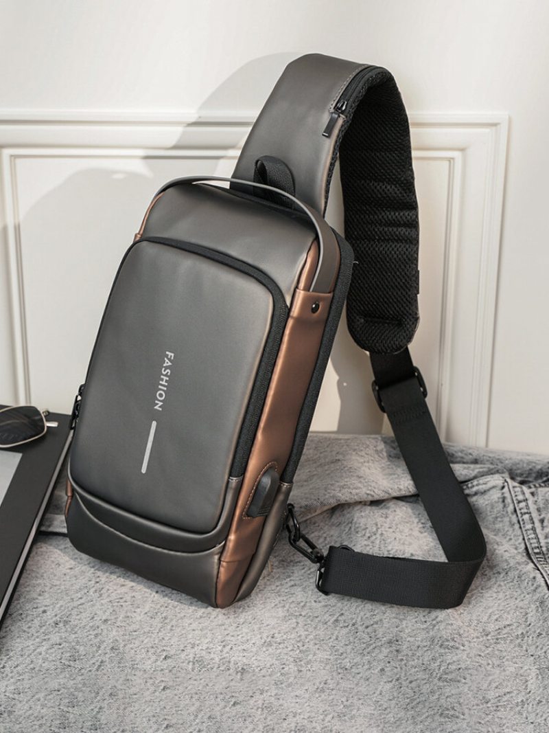 Menico Pánska Outdoorová Jazdecká Multifunkčná Usb Nabíjacia Taška Na Hru Messenger Bag