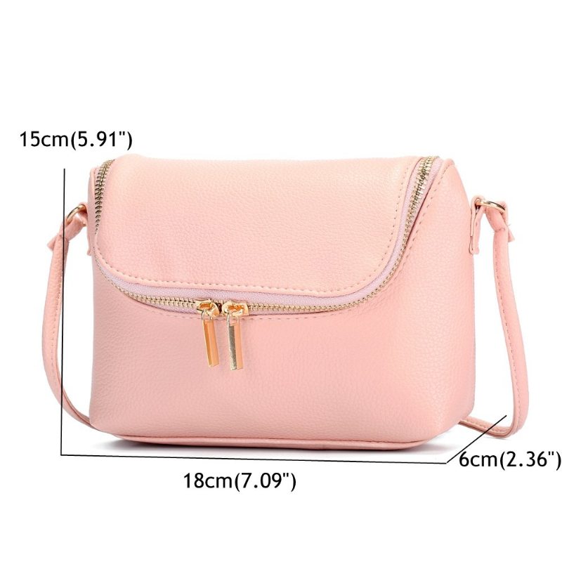 Neformálne 5.5-palcové Kabelky Na Telefóny Candy Color Pu Kožené Tašky Crossbody Cez Rameno Pre Ženy