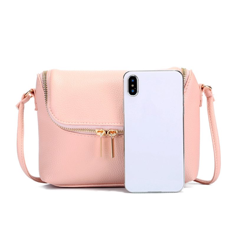 Neformálne 5.5-palcové Kabelky Na Telefóny Candy Color Pu Kožené Tašky Crossbody Cez Rameno Pre Ženy