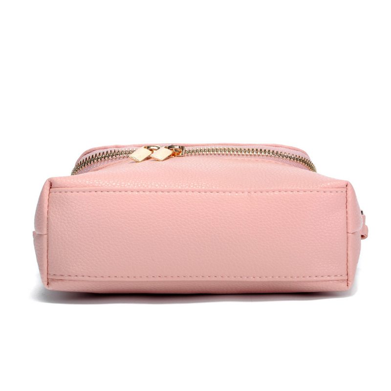 Neformálne 5.5-palcové Kabelky Na Telefóny Candy Color Pu Kožené Tašky Crossbody Cez Rameno Pre Ženy