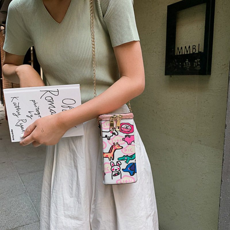 Nová Ležérna Taška Pu Ramenná Messenger Wild Models Kabelky Potlač Nové Tašky