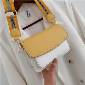 Nová Malá Taška S Textúrou Žena New Wild Hit Color Girl Small Square Bag Fashion Simple Chain Messenger Bag