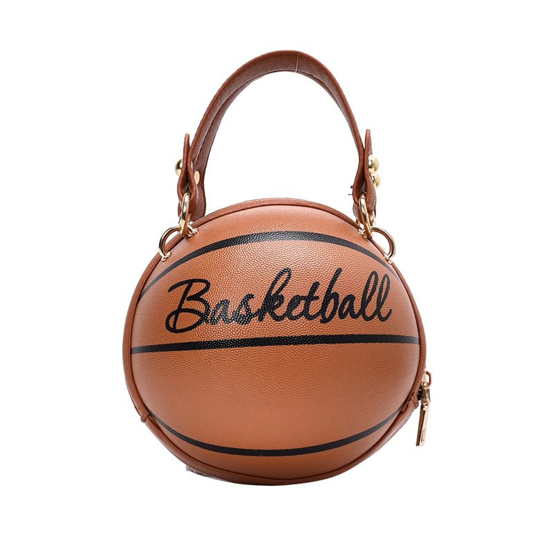 Nový Dizajn Basketbalový Tvar Kabelka Móda Ženy Retiazky List Taška Cez Rameno Dámske Mini Crossbody Kabelky Kruhová