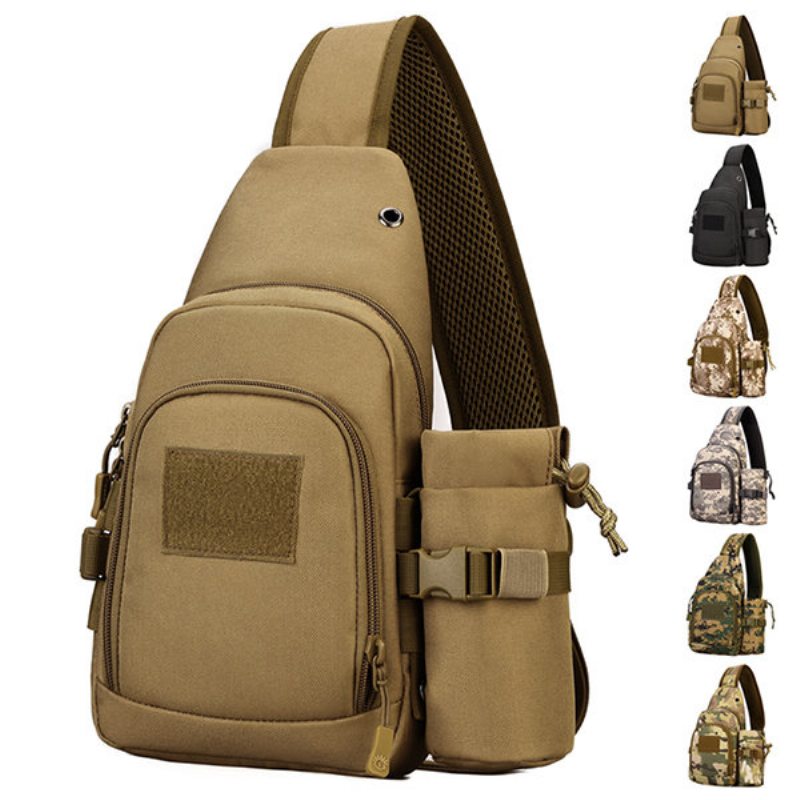 Nylon Casual Travel Tactical Army Camouflage Jazdecká Taška Sling Bag Na Telocvik Crossbody Pre Mužov