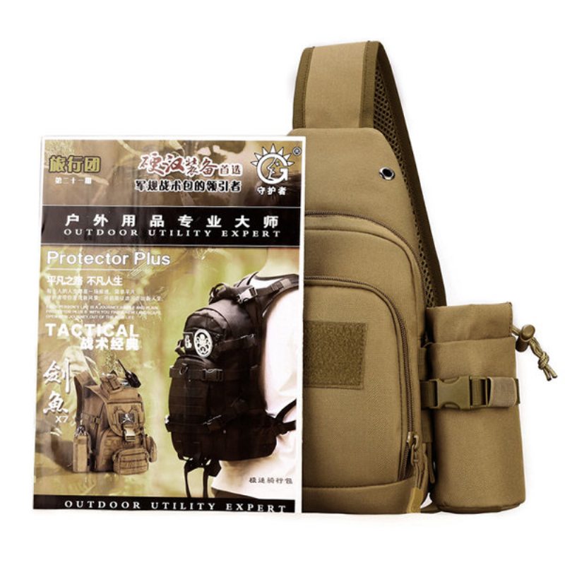 Nylon Casual Travel Tactical Army Camouflage Jazdecká Taška Sling Bag Na Telocvik Crossbody Pre Mužov