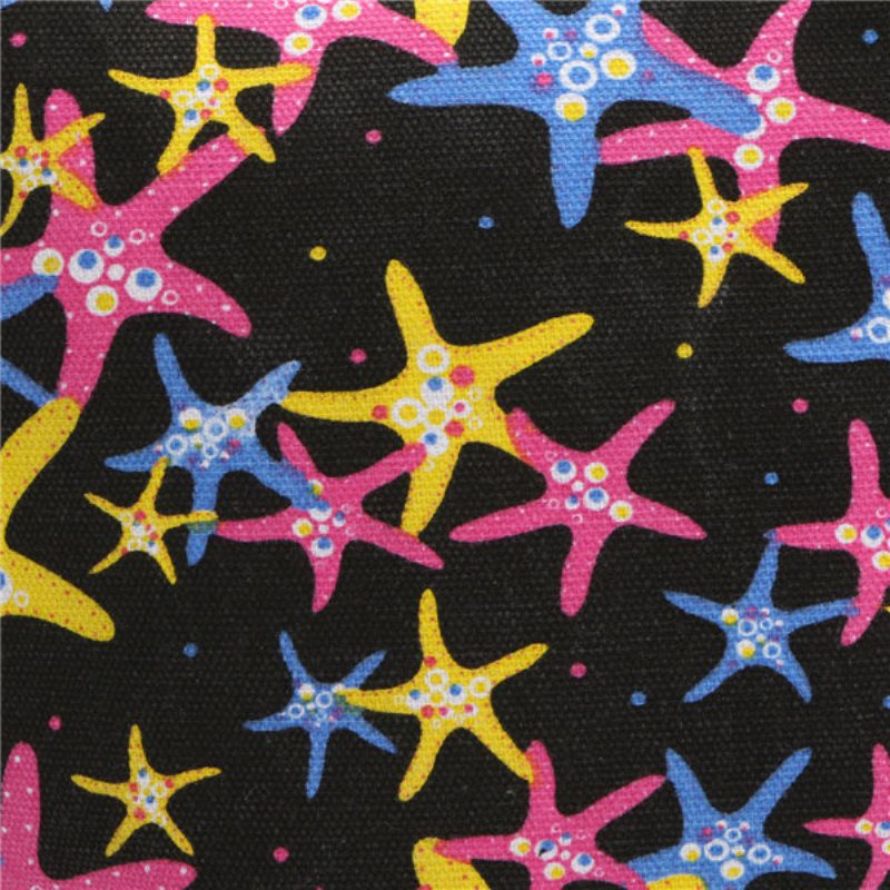 Opätovne Použiteľná Plátenná Taška Cez Rameno Starfish Cestovná Nákupná Kabelka