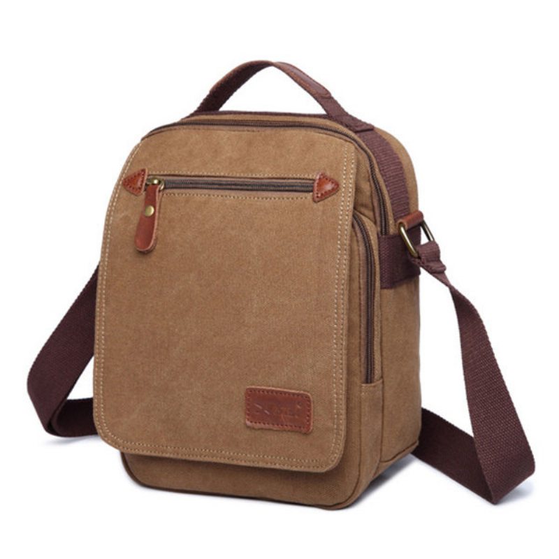 Pánska Plátená Kabelka Ipad Taška Outdoor Crossbody