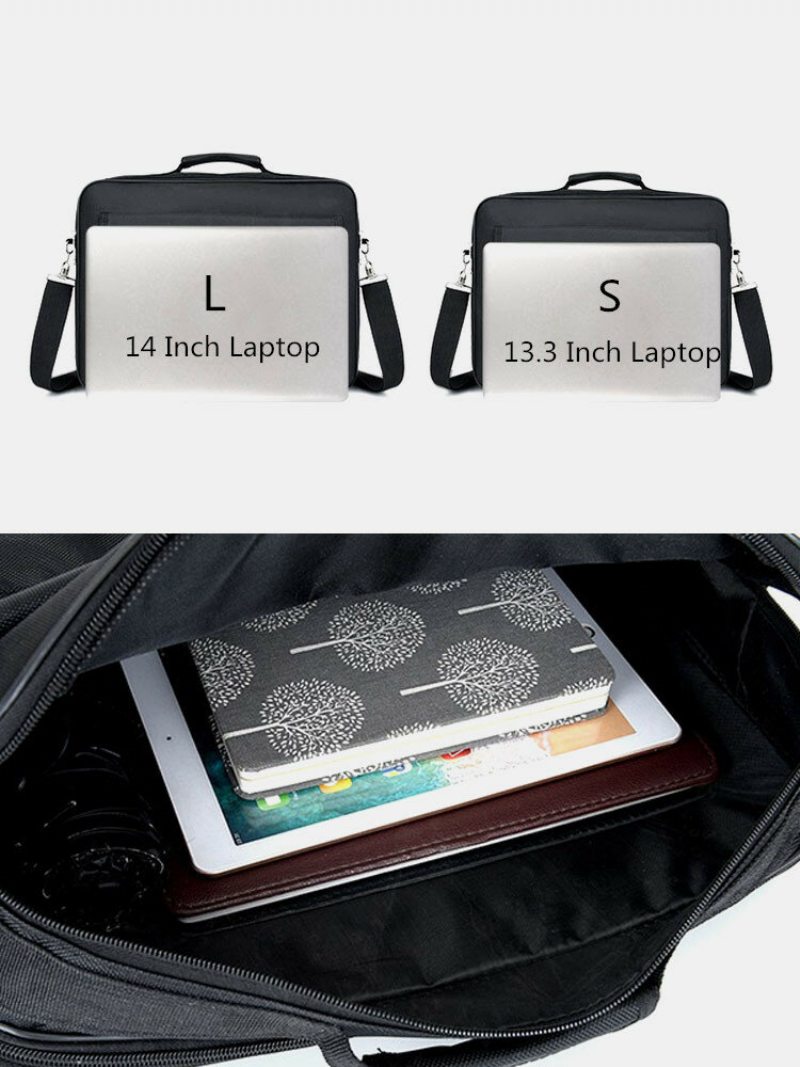 Pánska Vodotesná Taška Na Notebook 14 Palcov Aktovka Business Kabelka Crossbody Bag
