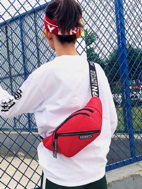 Pánske A Dámske Crossbody Kabelky Na Zips S Farebným Blokom