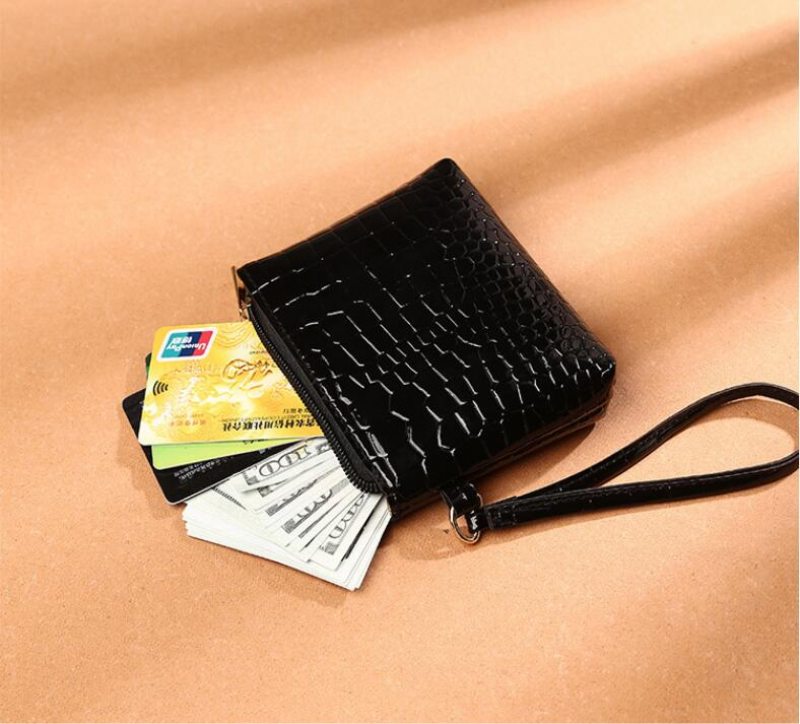 Peňaženka Na Mince Dámska Vzor Krokodíla Kartička Na Mini Zips Taška Na Peňaženku Pu Jednofarebná Spojka