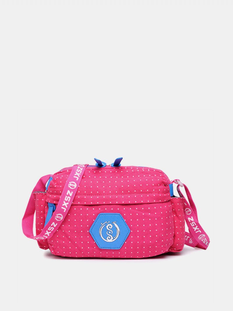 Plátna Ležérne Športové Cestovanie Ľahká Taška Cez Rameno Wave Point Crossbody Tašky