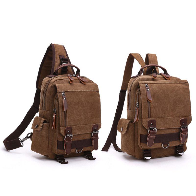 Plátna Outdoor Travel Messenger Taška Na Hruď Ol Unisex Batoh Na Jedno Rameno Pre Mužov