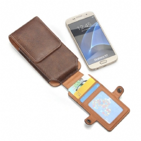 Príležitostná Pánska Taška Do Pása S 3 Držiakmi Na Karty Prenosná Na Telefón Pu Leather Pre Iphone