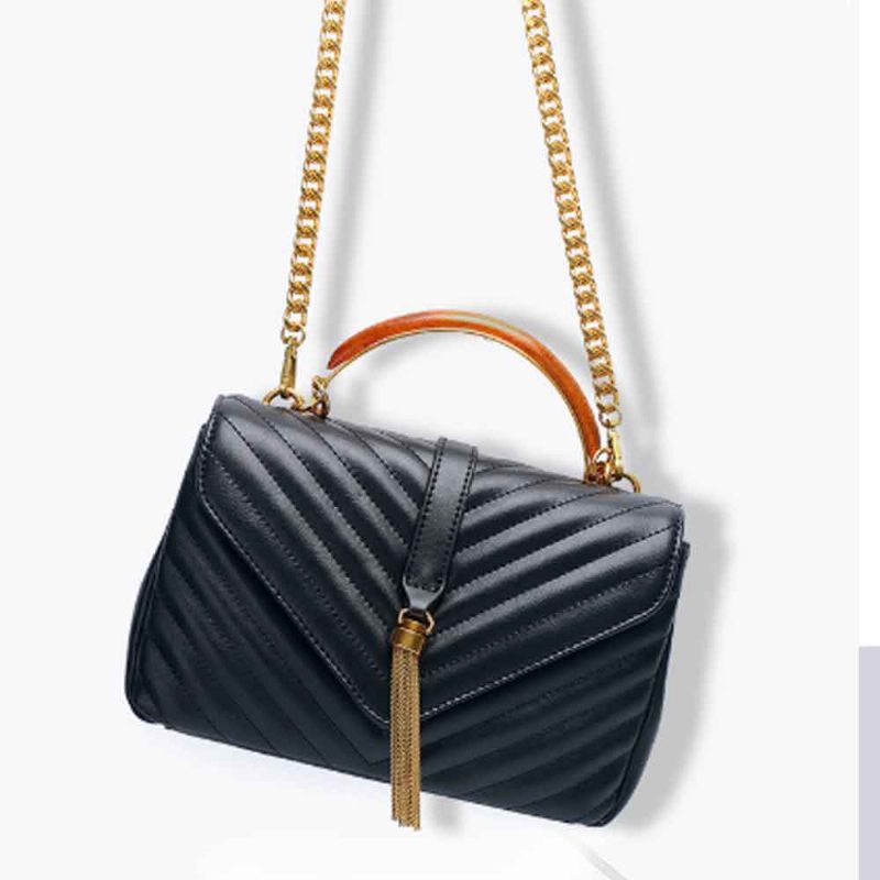 Prvá Vrstva Kabelky Z Hovädzej Kože Fashion Tassel V Ringer Bag Pre Ženy S Retro Polkruhovou Rukoväťou