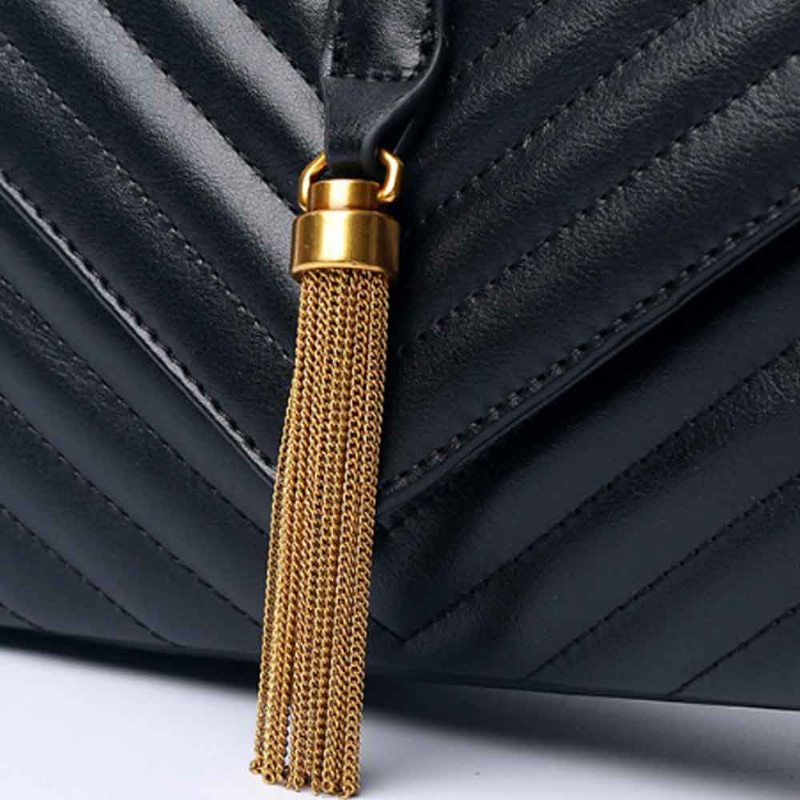 Prvá Vrstva Kabelky Z Hovädzej Kože Fashion Tassel V Ringer Bag Pre Ženy S Retro Polkruhovou Rukoväťou