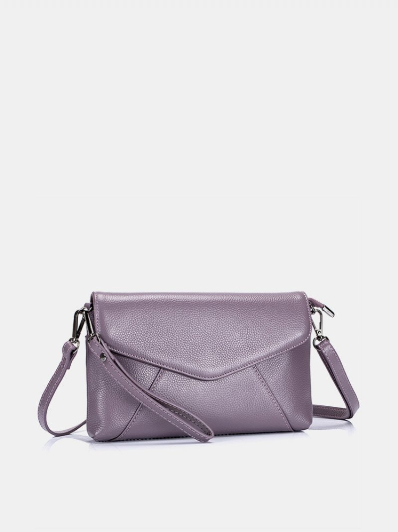 Retro Kabelky Cez Rameno Z Pravej Kože Pure Color Dámske Crossbody