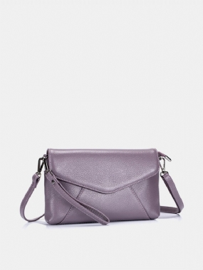 Retro Kabelky Cez Rameno Z Pravej Kože Pure Color Dámske Crossbody