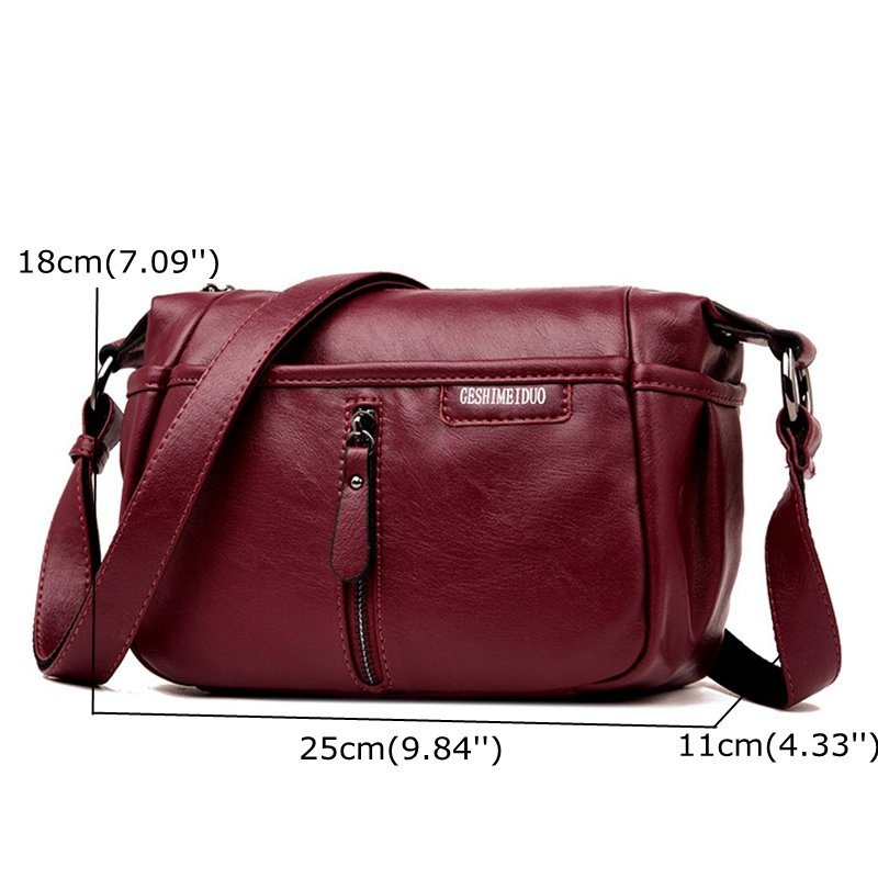 Retro Mäkké Tašky Cez Rameno Z Umelej Kože Crossbody Kabelky Pre Ženy